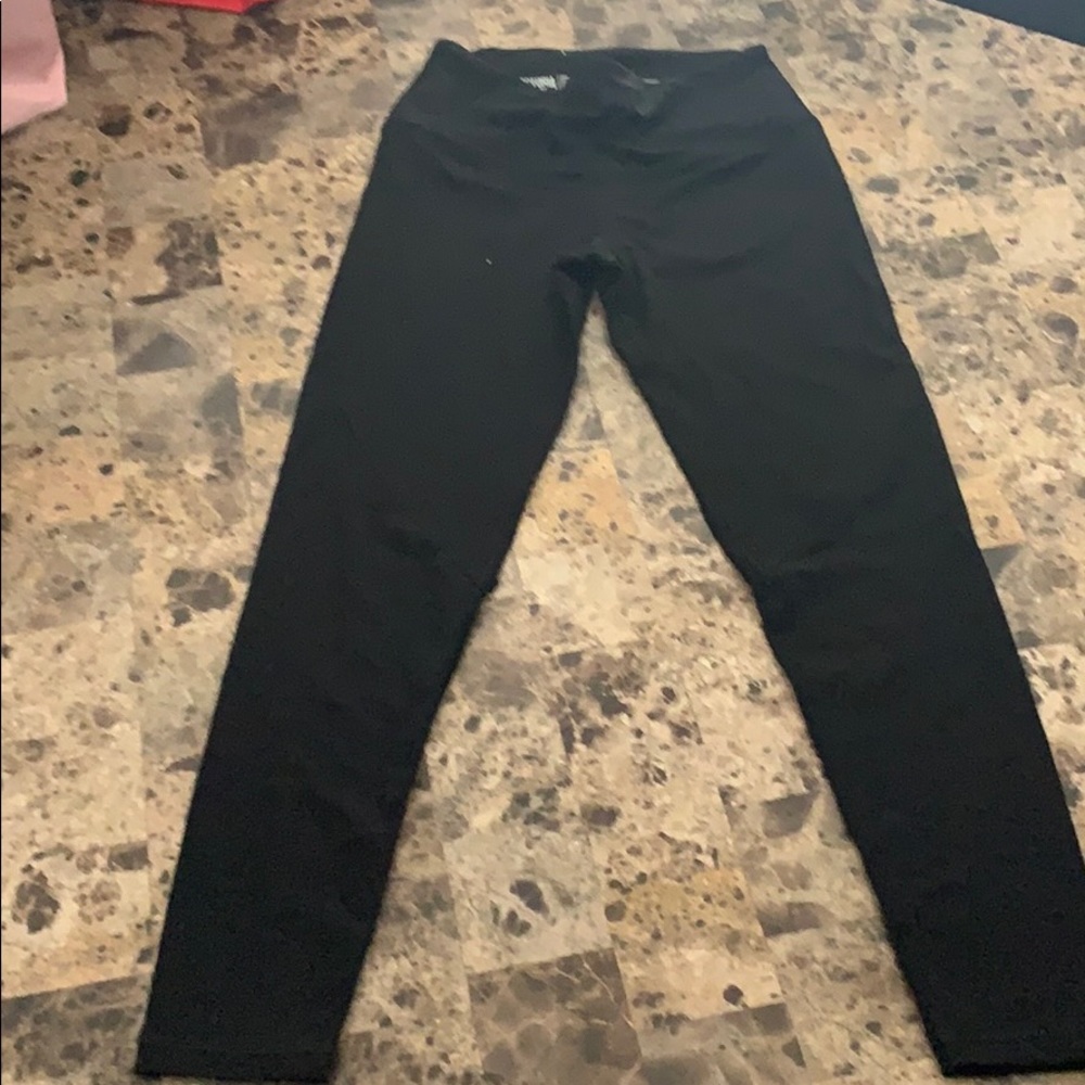 Victoria sport size xs leggings with lace bottom
